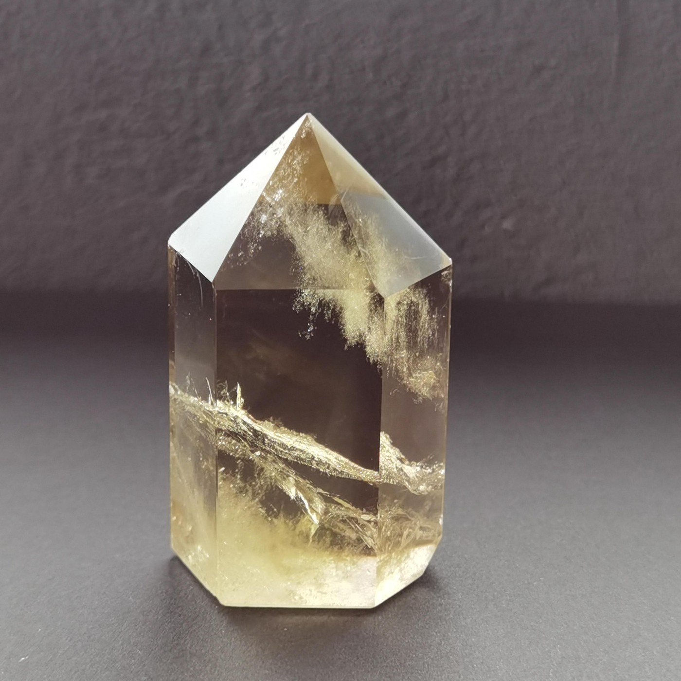 黄水晶 单尖柱